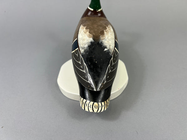 Illinois River Standing Mallard Half Size, Hageman Paint 1950's (#4606)