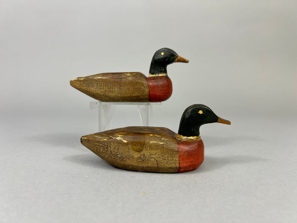 2 Folky Midwest Mini Mallard Drakes (#4874)