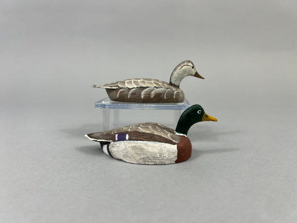 Doug Moore Miniature Mallards, Pair (#2545)