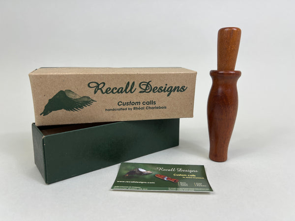 Recall Designs Wooden Duck Call, Original Box  (D85)