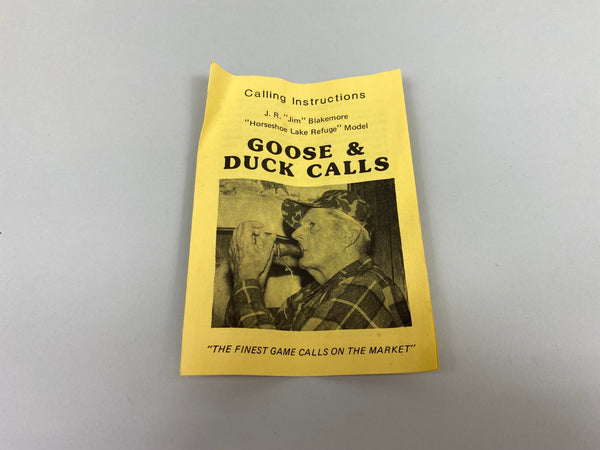 Jim Blakemore Duck Call in Box WIth Letter & Paperwork (#B41)