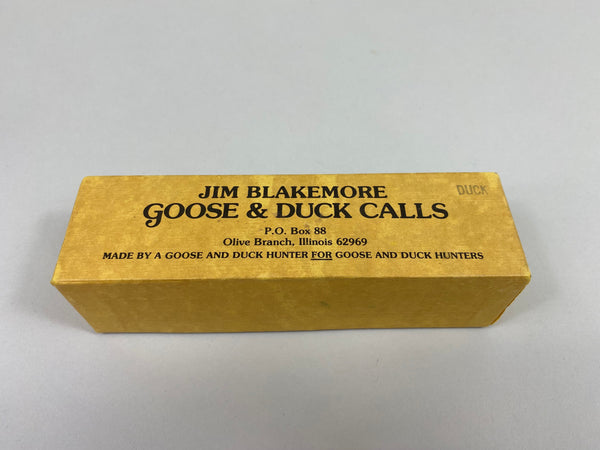 Jim Blakemore Duck Call in Box WIth Letter & Paperwork (#B41)