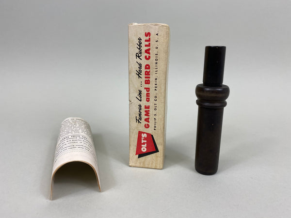 P.S. Olt Keyhole Duck Call- Reg. Trade Mark with Box and Paperwork (#B51)