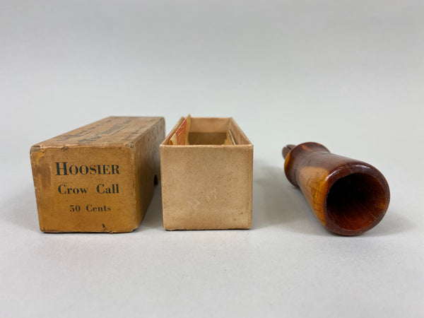 The "HOOSIER" Crow Call with Original Box and Paperwork (#B52)