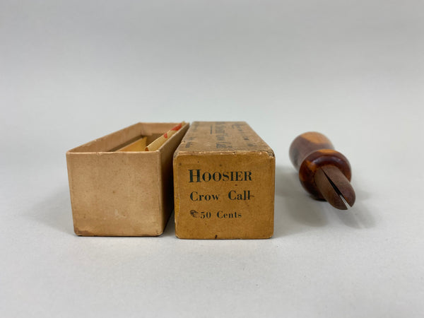 The "HOOSIER" Crow Call with Original Box and Paperwork (#B52)