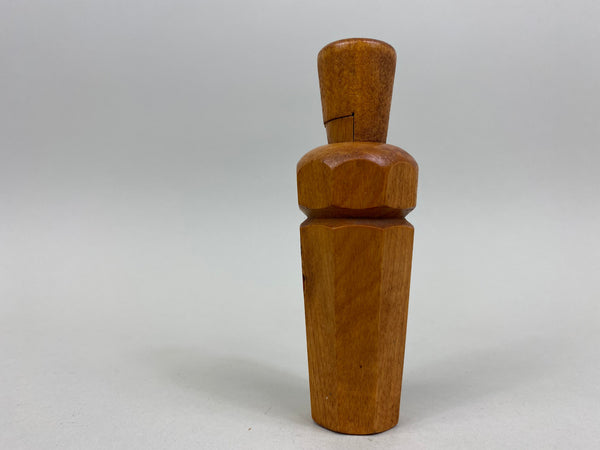 Oscar Quam Hexagon Wooden Duck Call with Worn Label (#BB15)