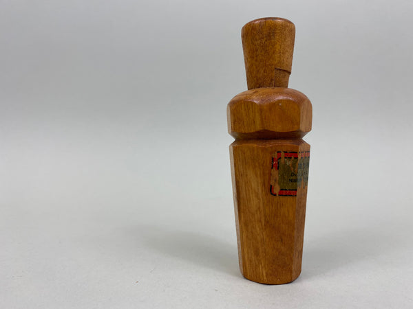 Oscar Quam Hexagon Wooden Duck Call with Worn Label (#BB15)