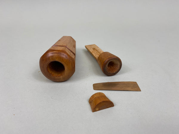 Oscar Quam Hexagon Wooden Duck Call with Worn Label (#BB15)