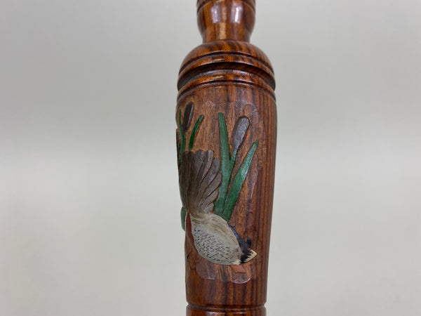 Earl Fox Hand Carved Duck Call with Mallards (#BB18)