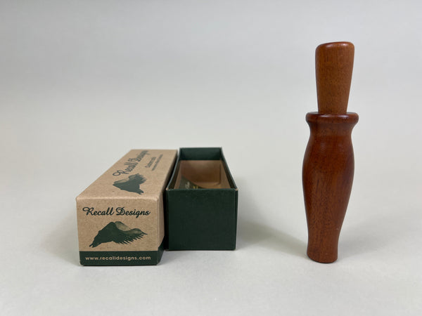 Recall Designs Wooden Duck Call, Original Box  (D85)