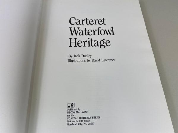 Carteret Waterfowl Heritage by Jack Dudley
