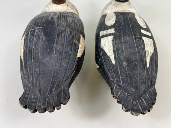 Unknown Pair of Folky Canadian Goldeneyes with Swing Weights (#2908)