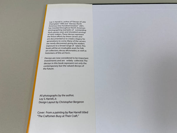 Decoys Sixty Living and Outstanding North American Carvers by Loy S. Harrell, Jr.