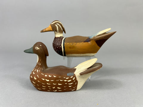 Unknown Pair of Miniature Wood Ducks (#3872)
