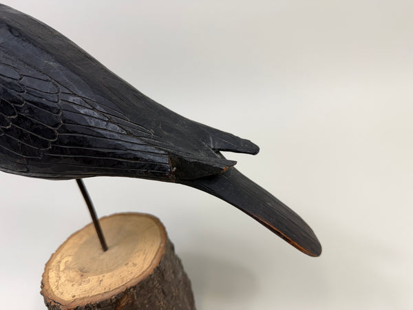 Raymond Shumaker Carved Crow (#380)