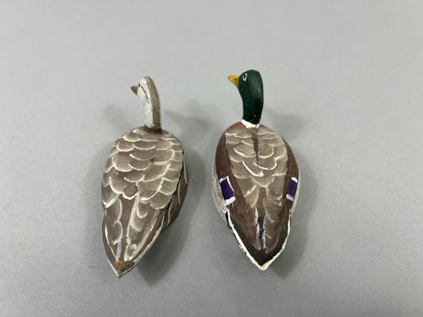 Doug Moore Miniature Mallards, Pair (#2545)