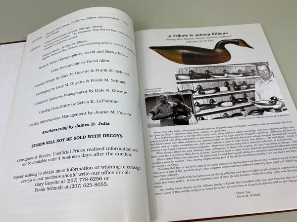 The Hillman Collection Rare Antique Waterfowl Decoys, Hardcover