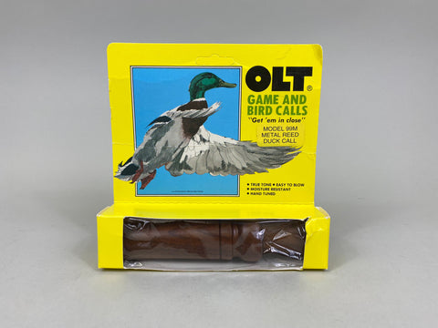 P. S. Olt Model 99M Metal Reed Duck Call in Box (#M22)