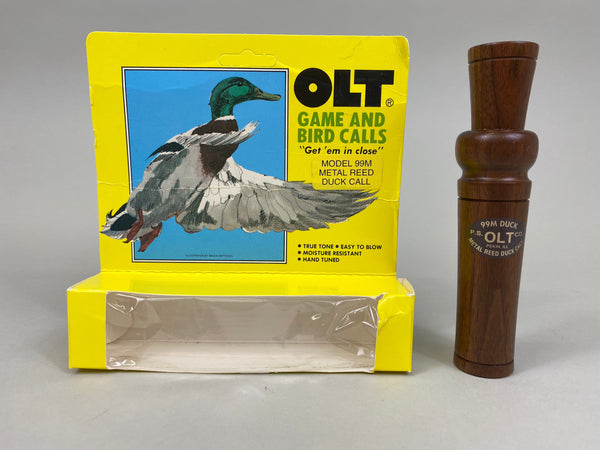 P. S. Olt Model 99M Metal Reed Duck Call in Box (#M22)