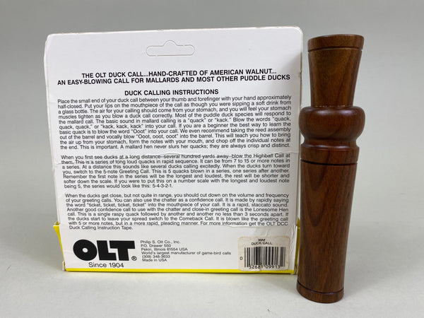 P. S. Olt Model 99M Metal Reed Duck Call in Box (#M22)