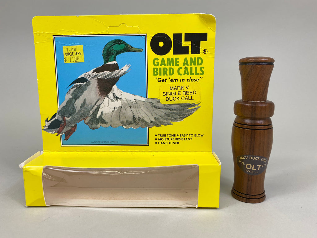 P.S. Olt Mark V Single Reed Duck Call in Original Box (#M23