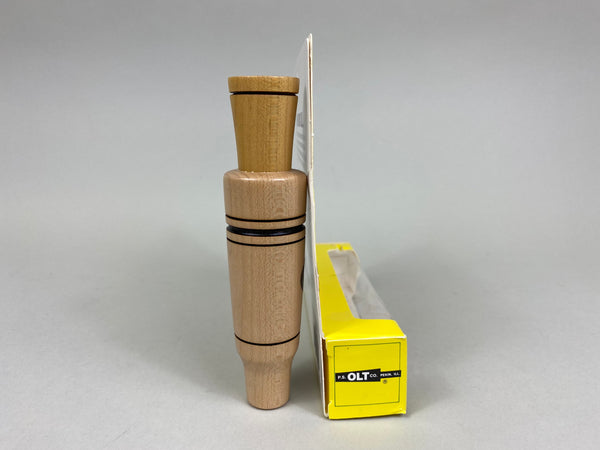 P.S. Olt Model DD-120 Double Reed Duck Call, Original Box & Paperwork (#M24)
