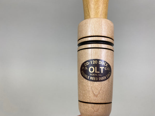 P.S. Olt Model DD-120 Double Reed Duck Call, Original Box & Paperwork (#M24)