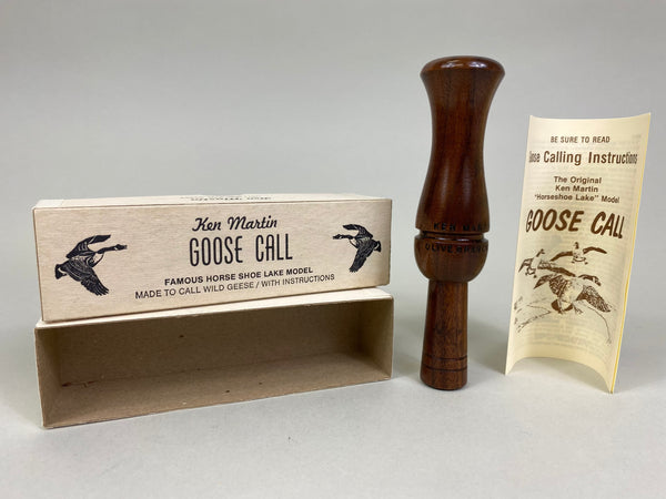 Ken Martin Olive Branch Goose Call, Original Box and Paperwork (#M28)