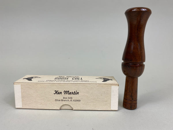 Ken Martin Olive Branch Goose Call, Original Box and Paperwork (#M28)