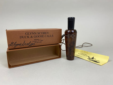 Glynn Scobey Duck Call, Original Box and Paperwork (M35)