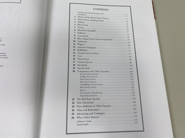 Mason Decoys A Complete Pictorial Guide- Updated Edition