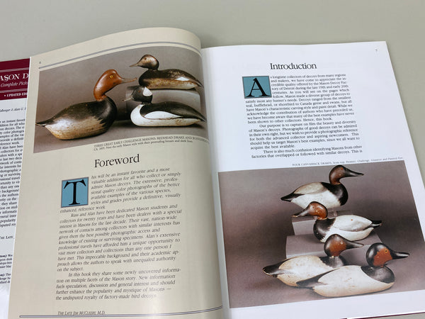 Mason Decoys A Complete Pictorial Guide- Updated Edition