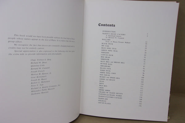 Mason Decoys a Hillcrest Publication