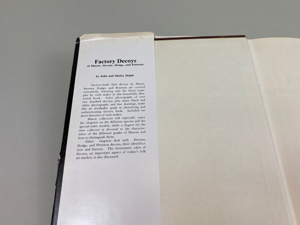 2 Books- Mason Decoys; and Factory Decoys of Mason, Stevens, Dodge, and Peterson