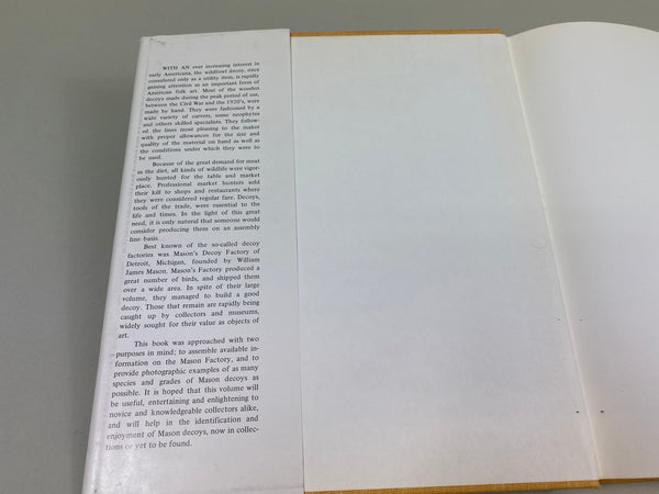 2 Books- Mason Decoys; and Factory Decoys of Mason, Stevens, Dodge, and Peterson