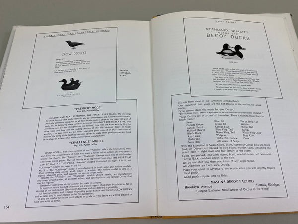 2 Books- Mason Decoys; and Factory Decoys of Mason, Stevens, Dodge, and Peterson