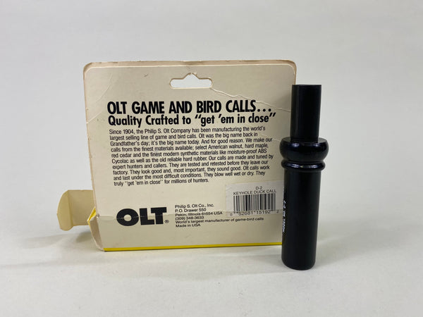 P.S. Olt Model D-2 Keyhole Duck Call, Reg. Trademark in Box (#P111)