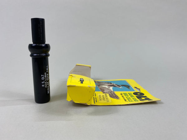 P.S. Olt Model D-2 Keyhole Duck Call, Reg. Trademark in Box (#P111)
