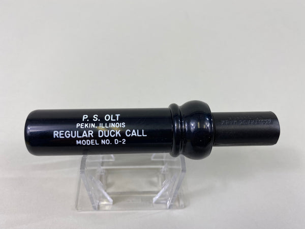 P.S. Olt Model D-2 Keyhole Duck Call, Reg. Trademark in Box (#P111)
