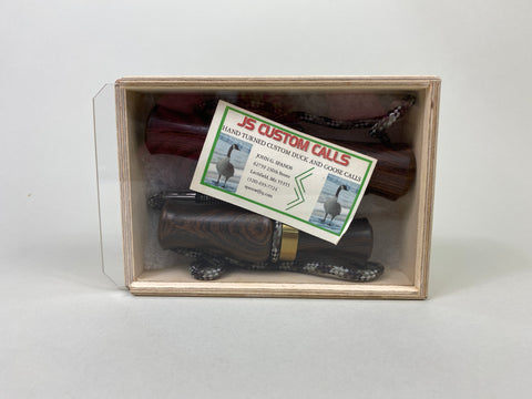 JS Custom Calls- Duck and Goose Call Set in Original Wooden Box (#P121)