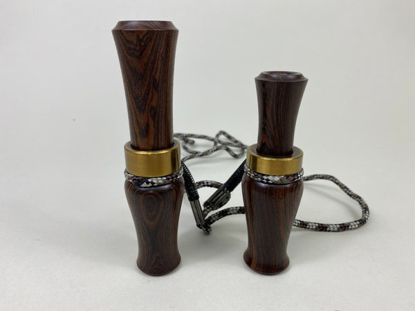 JS Custom Calls- Duck and Goose Call Set in Original Wooden Box (#P121)
