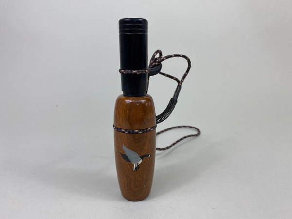 Glynn Scobey Wooden Goose Call, Landing Canada Goose on Barrel (P153)