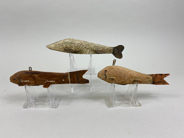 3 Unknown Fish Spearing Decoys (#P34)