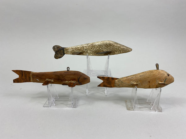 3 Unknown Fish Spearing Decoys (#P34)