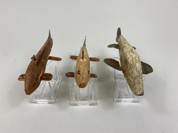 3 Unknown Fish Spearing Decoys (#P34)