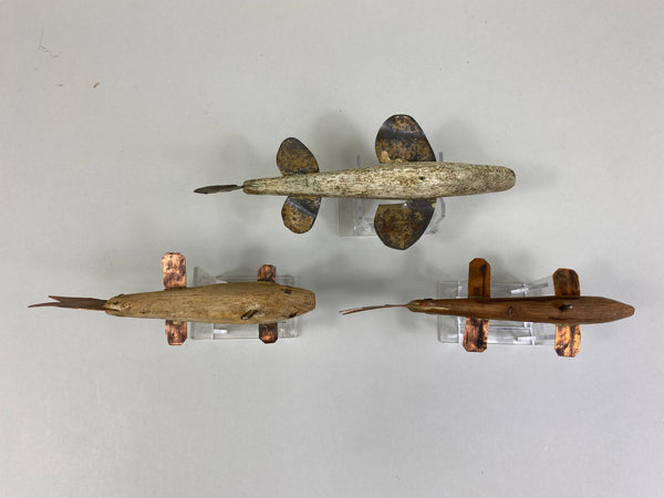 3 Unknown Fish Spearing Decoys (#P34)