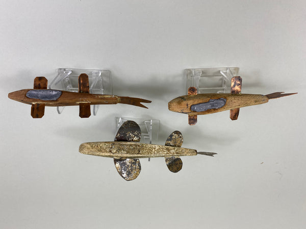 3 Unknown Fish Spearing Decoys (#P34)