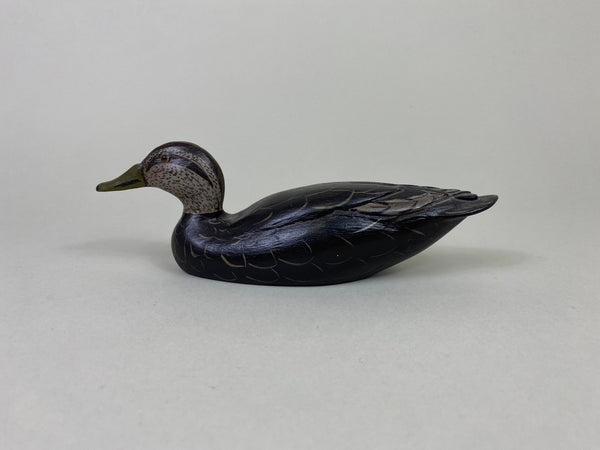 Miniature Charlie Moore Black Duck (#P43)