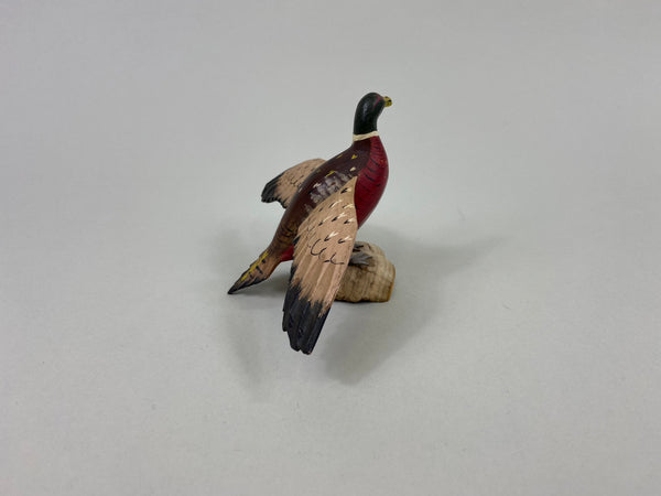 Miniature Carved Pheasant (P53)