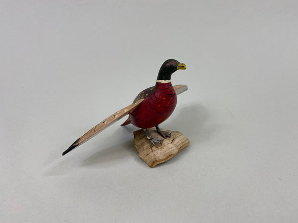 Miniature Carved Pheasant (P53)
